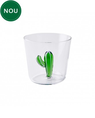 Pahar pentru apa, Cactus Green, 8 cm, Desert Plants - designer Alessandra Baldereschi - ICHENDORF